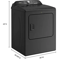 7.0 Cu. Ft. Volcano Black Top Load High Efficiency Electric Dryer