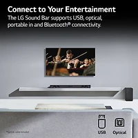 2.1 Channel Soundbar with Wireless Subwoofer