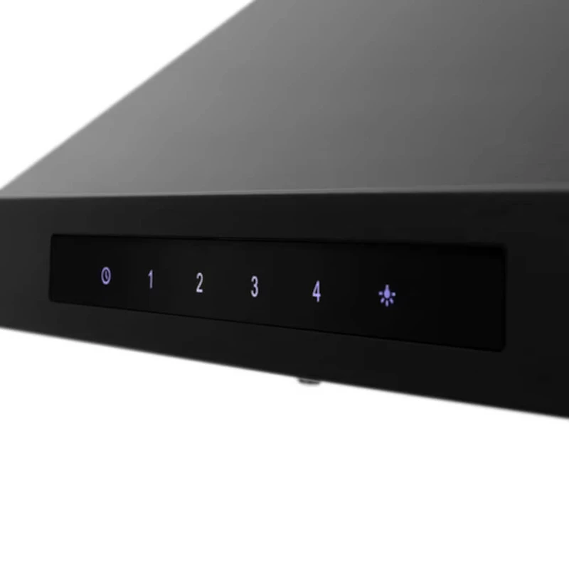 42 inch Black Stainless Steel Wall Mount Chimney Range Hood