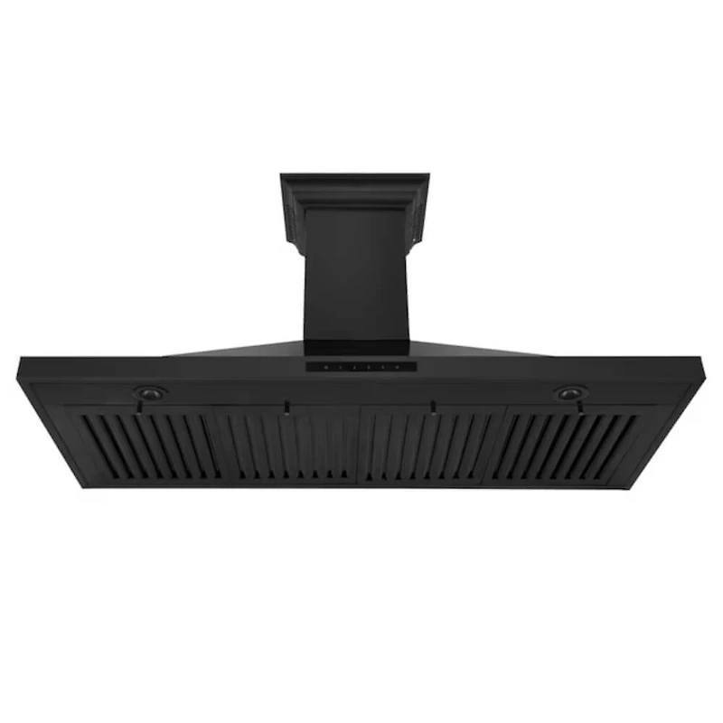 42 inch Black Stainless Steel Wall Mount Chimney Range Hood