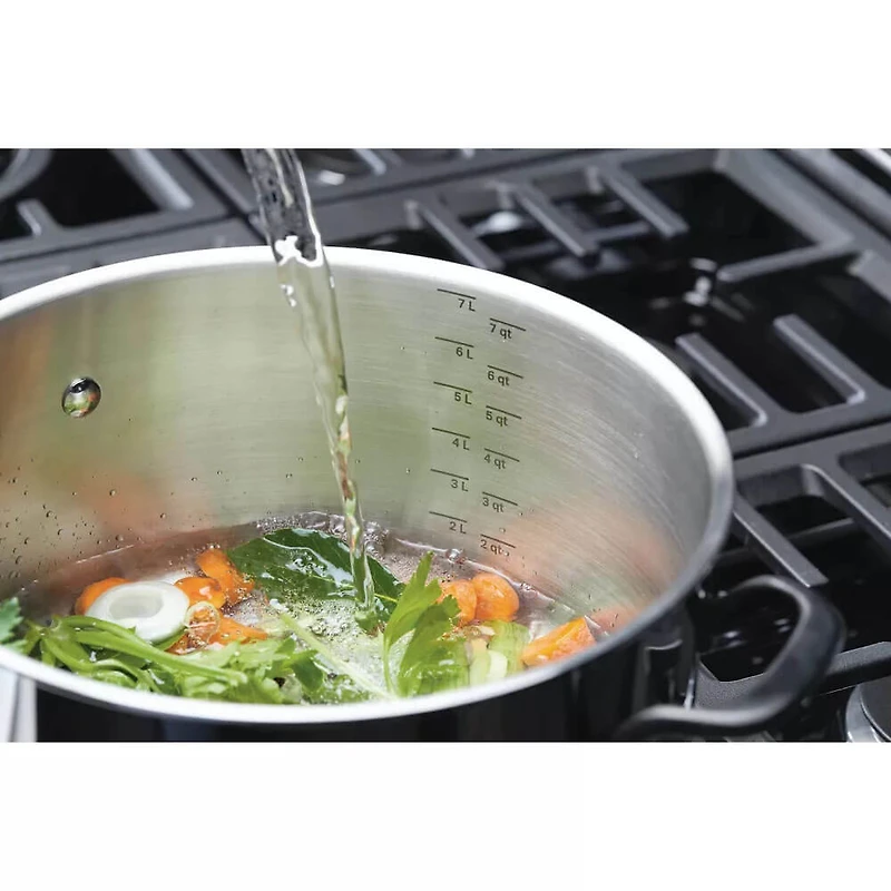 5-Ply Clad Stainless Steel Stockpot with Lid, 8-Quart, Polished Stainless Steel