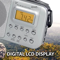 4 Band AM/FM/SW1-2 PLL Radio - Silver