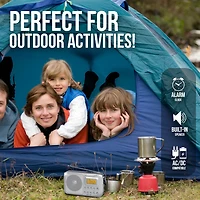 4 Band AM/FM/SW1-2 PLL Radio - Silver