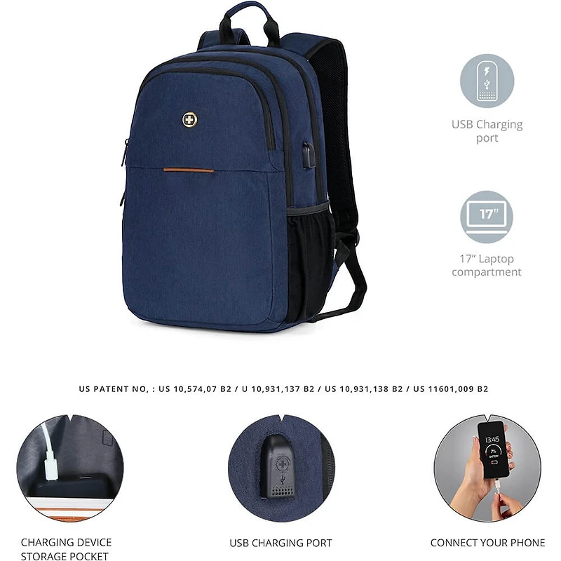 Biberstein Laptop Backpack - Dark Blue