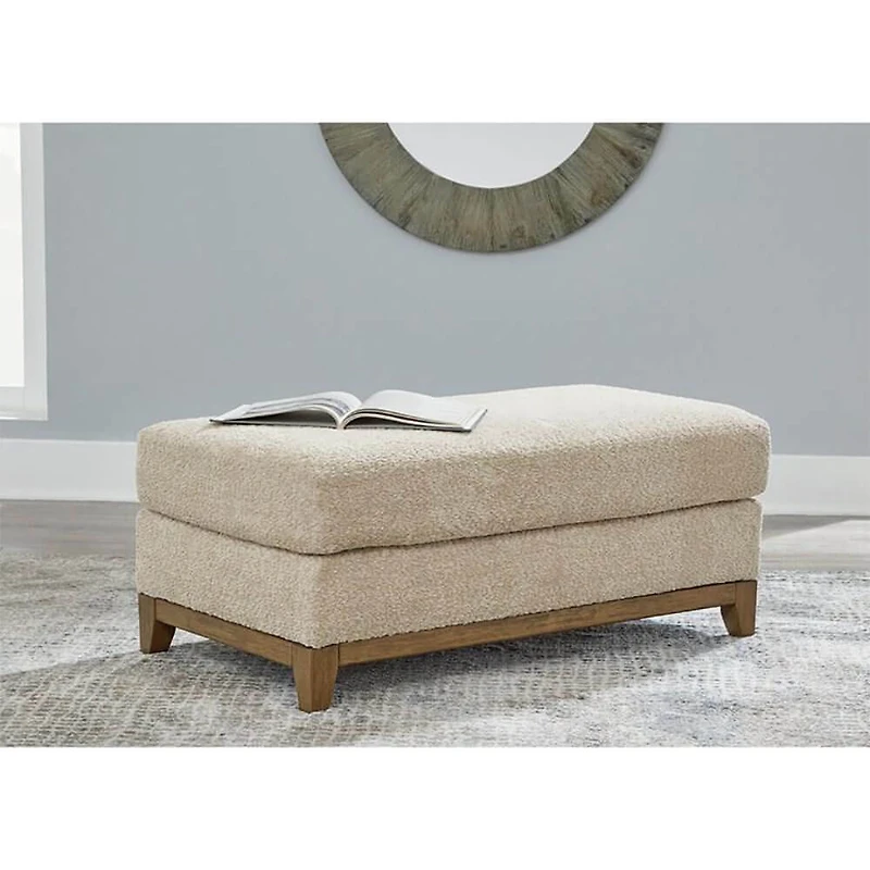 Parklynn Fabric Ottoman - OPEN BOX - OPEN BOX