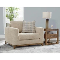 Parklynn Stationary Oversized Chair - Beige - OPEN BOX - OPEN BOX