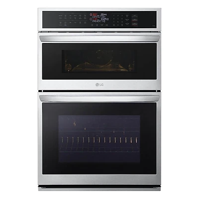 30 inch Stainless Steel Electric Convection Wall Oven and Microwave Combination