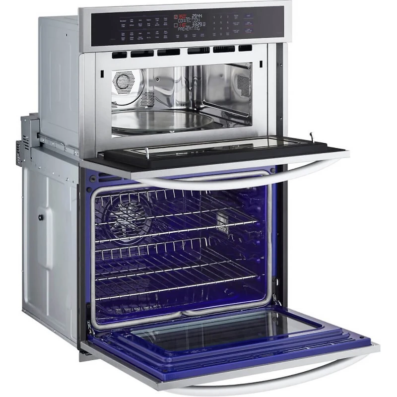 30 inch Stainless Steel Electric Wall Oven and Microwave