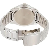 Quartz Mens Watch - Stainless/Blue Dial