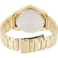 Quartz Mens Watch - Gold/Black Dial