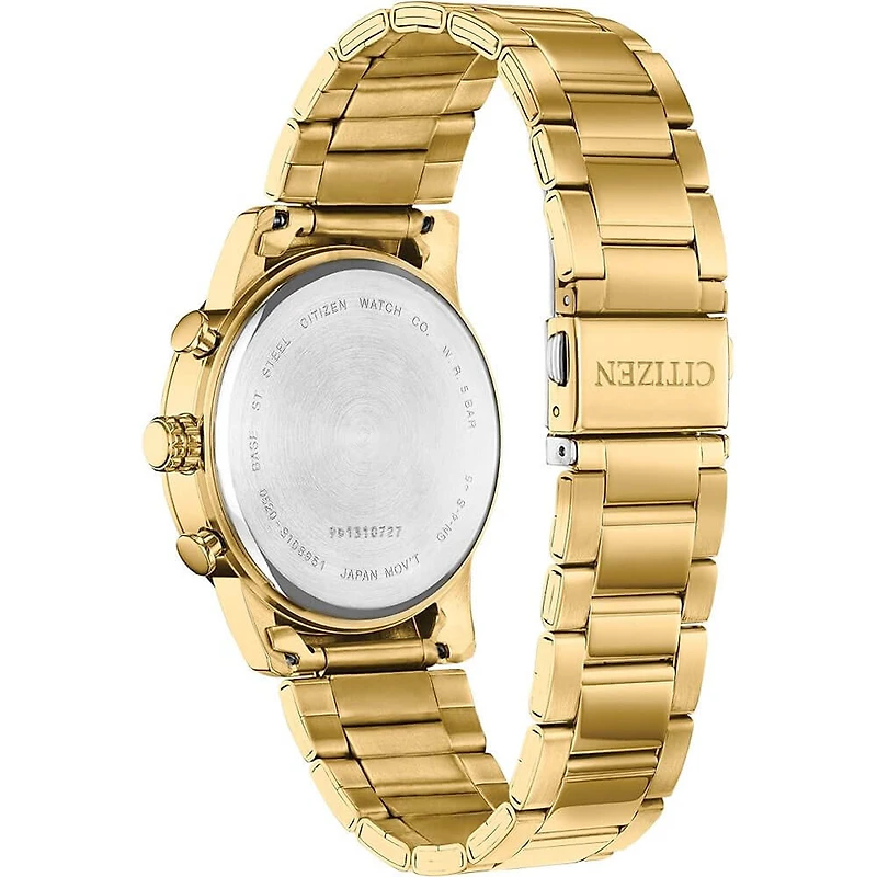 Quartz Mens Watch - Gold Tone