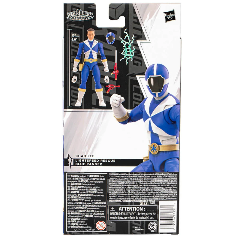 6 inch Power Rangers Lightning Collection Lightspeed Rescue Blue Ranger Action Figure