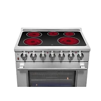 5.36 Cu. Ft. Stainless Steel Freestanding Electric Range