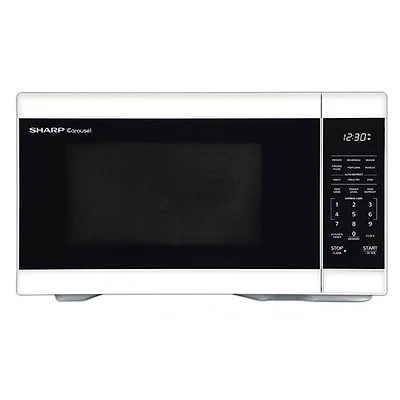 1.1 Cu. Ft. White Countertop Microwave