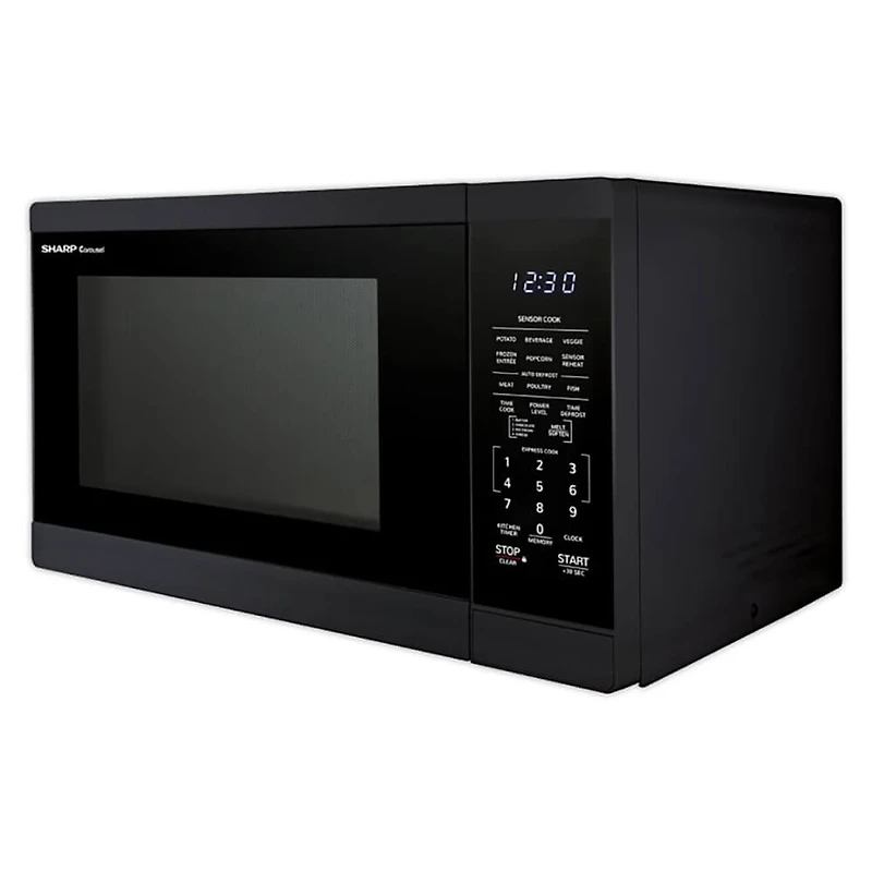 1.4 Cu. Ft. Black Countertop Microwave Oven