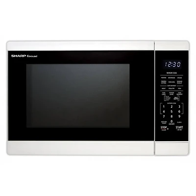 1.4 Cu. Ft. White Countertop Microwave Oven