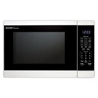 1.4 Cu. Ft. White Countertop Microwave Oven