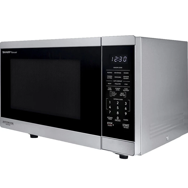 1.4 Cu. Ft. Black Mirror Countertop Microwave Oven
