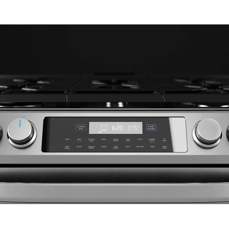 6.1 Cu. Ft. Stainless Steel Slide-In Gas Range