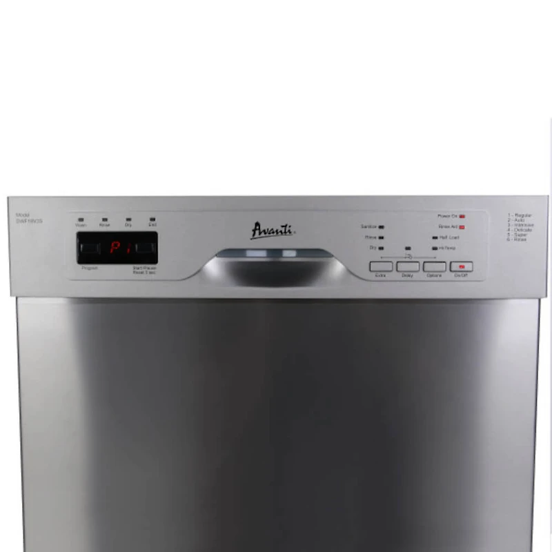 53 dBA Stainless Steel Compact Front Control Dishwasher