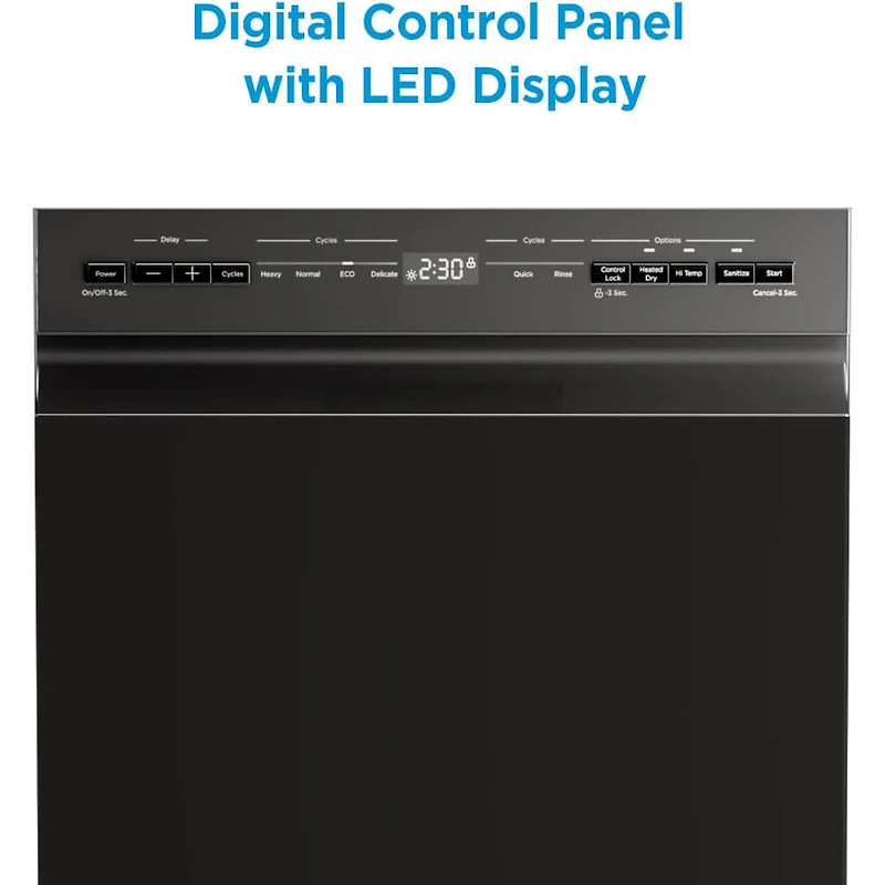 52 dBA Stainless Steel Compact Front Control Dishwasher
