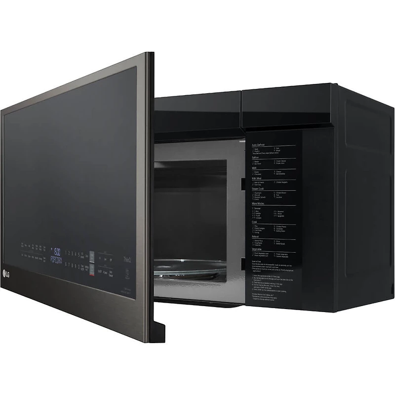 2.0 Cu. Ft. Black Stainless Steel Over-the-Range Smart Microwave