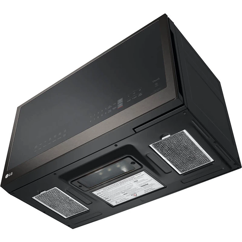 2.0 Cu. Ft. Black Stainless Steel Over-the-Range Smart Microwave