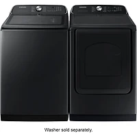 7.4 Cu. Ft. Brushed Black Top Load Smart Gas Dryer