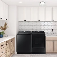 5.5 Cu. Ft. Brushed Black Top Load High Efficiency Smart Washer