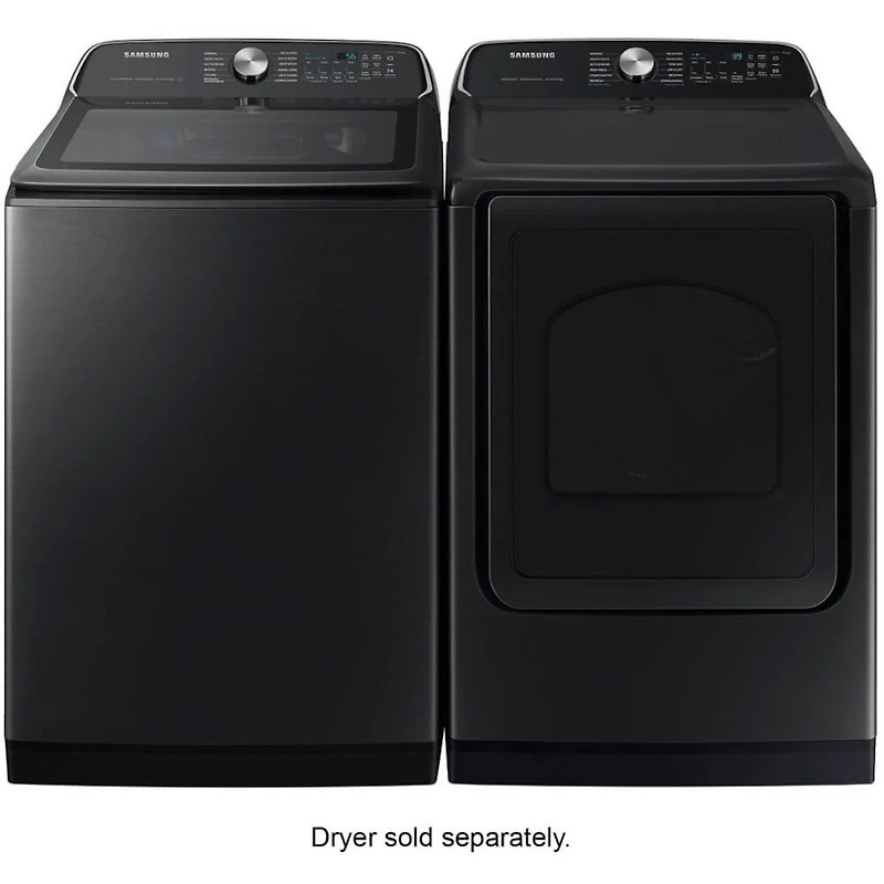 5.5 Cu. Ft. Brushed Black High-Efficiency Top Load Smart Washer