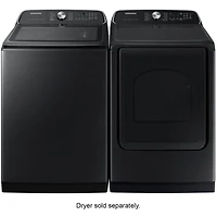 5.5 Cu. Ft. Brushed Black High-Efficiency Top Load Smart Washer