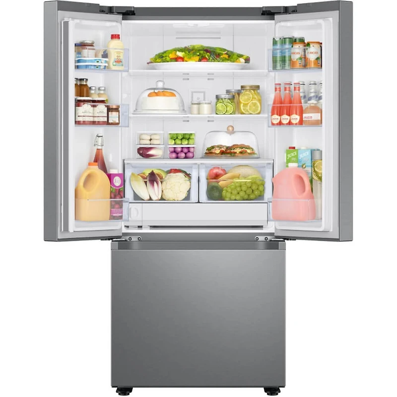 22 Cu. Ft. Stainless Steel 3-Door French Door Smart Refrigerator - OPEN BOX