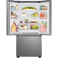 22 Cu. Ft. Stainless Steel 3-Door French Door Smart Refrigerator - OPEN BOX