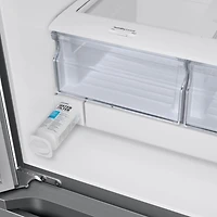 22 Cu. Ft. Stainless Steel 3-Door French Door Smart Refrigerator - OPEN BOX