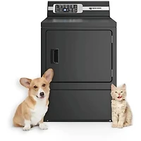 7 Cu. Ft. Matte Black Top Load Gas Dryer