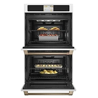 30 inch Matte White Double Electric Convection Wall Oven