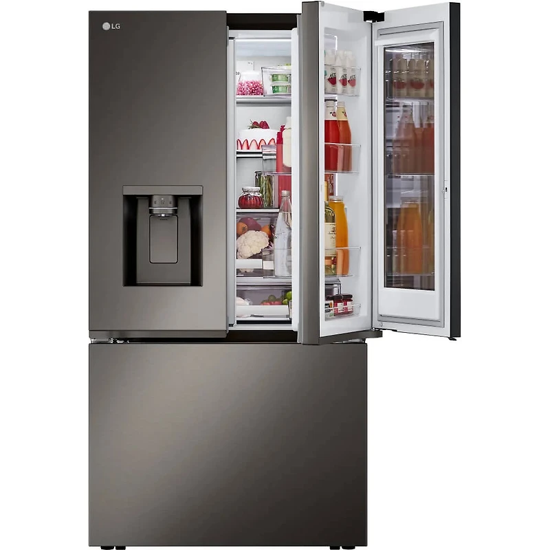 26 Cu. Ft. Black Stainless Steel Counter Depth French Door Refrigerator