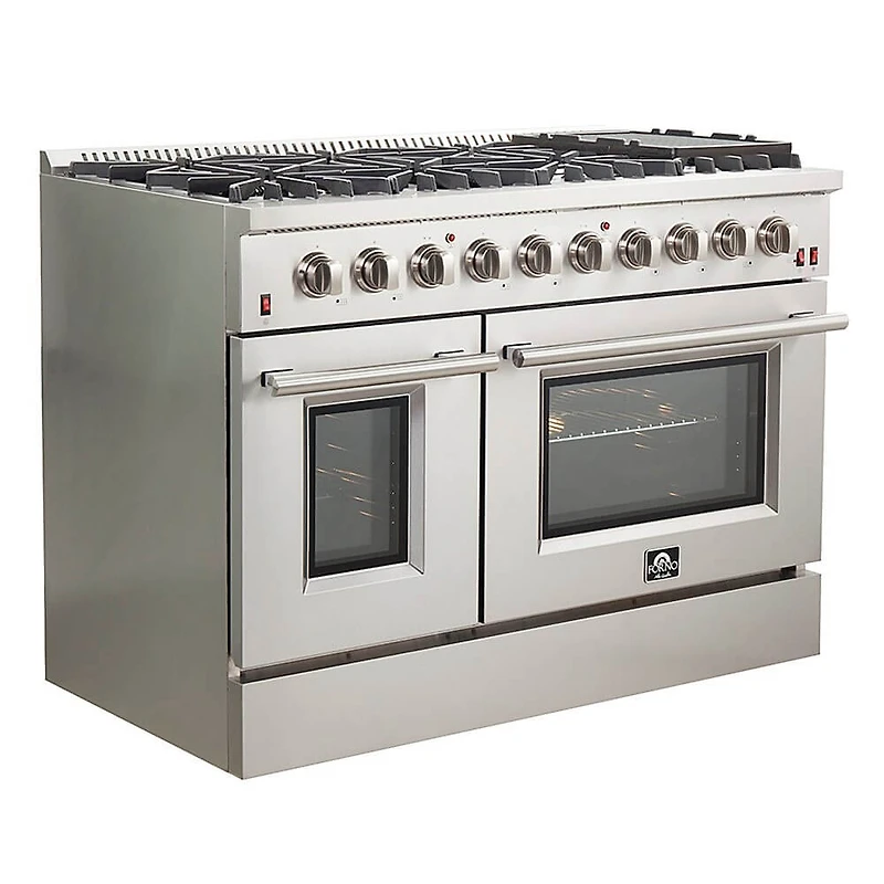 6.58 Cu. Ft. Stainless Steel Freestanding Double Gas Convection Range