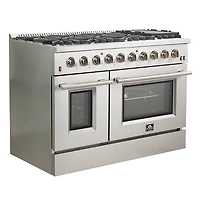 6.58 Cu. Ft. Stainless Steel Freestanding Double Gas Convection Range