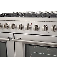 6.58 Cu. Ft. Stainless Steel Freestanding Double Gas Convection Range