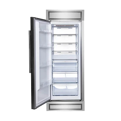 14 Cu. Ft. Stainless Steel Left Side Convertible Refrigerator