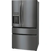 21.5 Cu. Ft. Black Stainless Steel Counter-Depth 4-Door French Door Refrigerator