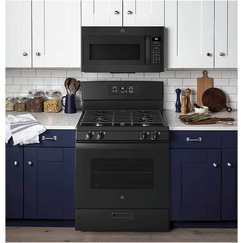 4.8 Cu. Ft. Black Freestanding Gas Range