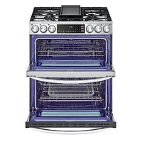 6.9 Cu. Ft. Stainless Steel Slide-In Double Gas Convection Range
