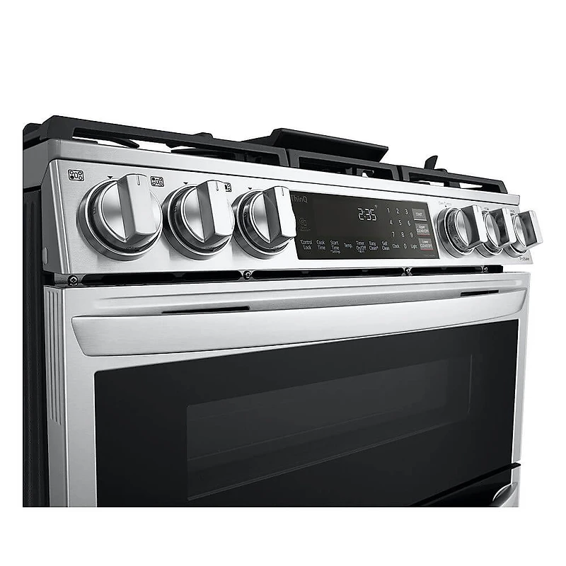 6.9 Cu. Ft. Stainless Steel Slide-In Double Gas Convection Range