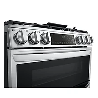 6.9 Cu. Ft. Stainless Steel Slide-In Double Gas Convection Range