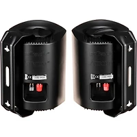 Atrium4 All-Weather Indoor/Outdoor Black Speakers Pair