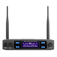 VHF Dual Microphone System with Dual Transmitters