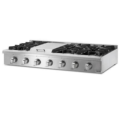 48 inch Stainless Steel Gas Cooktop