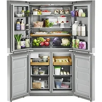 19.4 Cu. Ft. Stainless Steel Counter-Depth 4-Door French Door Refrigerator